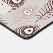 Personalisiertes Federmuster Schreibtischunterlage (Ecke)