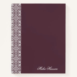 Personalisiertes Feigen-Blumen-Notizbuch Notizblock