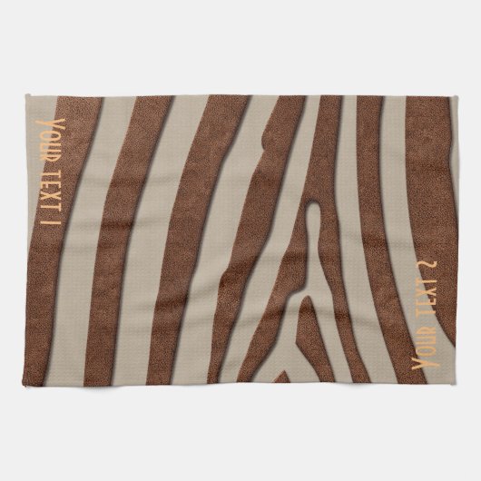 Personalisiertes, feines Tierdruckhandtuch Geschirrtuch (Horizontal)