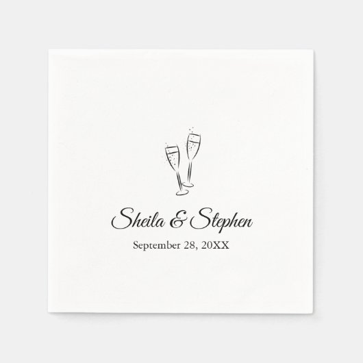 Personalisiertes Feingebäck Serviette (Vorderseite)