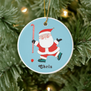 personalisiertes Feldhockey-Andenken Keramik-Ornam Keramik Ornament