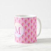 Personalisiertes Feministenrosa Kaffeetasse (VorderseiteRechts)