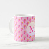 Personalisiertes Feministenrosa Kaffeetasse (Vorderseite Links)