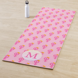 Personalisiertes Feministenrosa Yogamatte