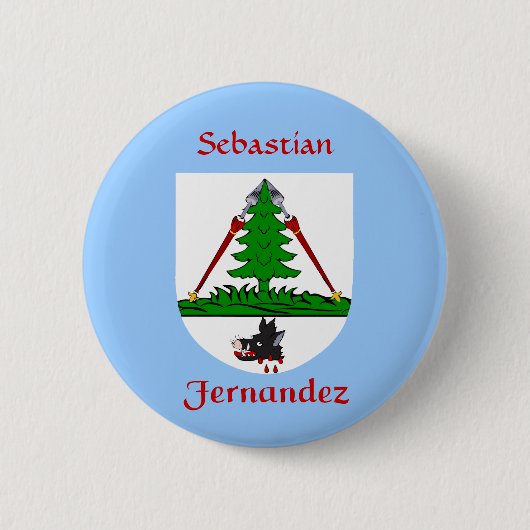 Personalisiertes Fernandez Historisches Schild Button (Vorderseite)