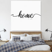 Personalisiertes festes Jahr | ZUHAUSE Leinwanddruck (Insitu (Schlafzimmer))