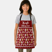 Personalisiertes Festtagsbackteam Kinder Weihnacht Schürze (Insitu)