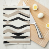 Personalisiertes, fett geometrisches Mustertuch Geschirrtuch (Viertel Falte)
