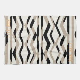 Personalisiertes, fett geometrisches Mustertuch Geschirrtuch