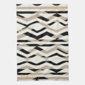 Personalisiertes, fett geometrisches Mustertuch Geschirrtuch (Vertikal)