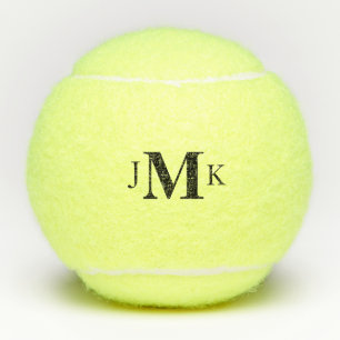 Personalisiertes fett-Monogramm Tennisbälle