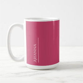 Personalisiertes fett rosa kaffeetasse