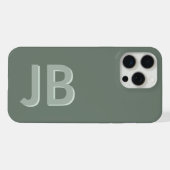 Personalisiertes fettes Anfangsmonogramm iPhone Hülle (Rückseite (Horizontal))