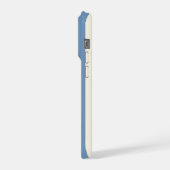 Personalisiertes fettes Monogramm, Americana-Strei iPhone Hülle (Linke Seite)