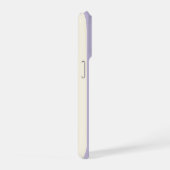 Personalisiertes fettes Monogramm, Lavendelstreife iPhone Hülle (Rechte Seite)
