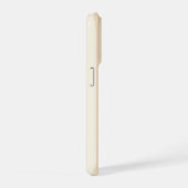 Personalisiertes fettes Monogramm, neutrale Streif iPhone Hülle (Rechte Seite)