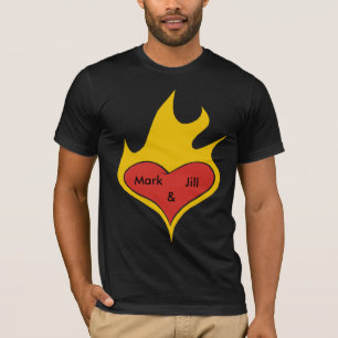 Personalisiertes Feuerherz-Shirt T-Shirt