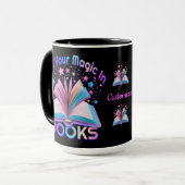 Personalisiertes Finde Magie in Büchern Tasse (Vorderseite Links)