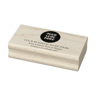 Personalisiertes Firmen-Branding-Logo und Text Gummistempel