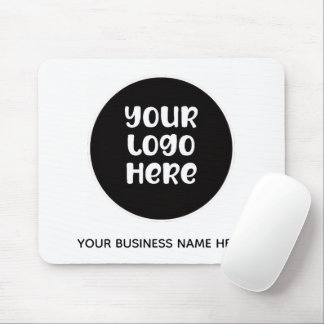 Personalisiertes Firmen-Branding-Logo und Text Mousepad