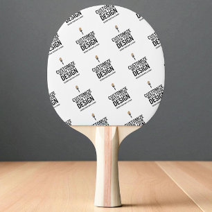 Personalisiertes Firmen-Schläger Minimalistisch  Tischtennis Schläger