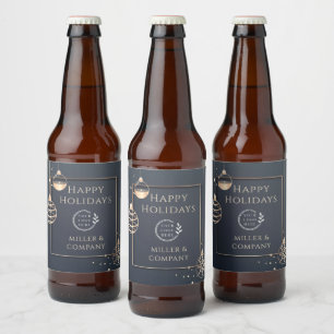 Personalisiertes Firmen-Weihnachts-Logo-Bier Bierflaschenetikett