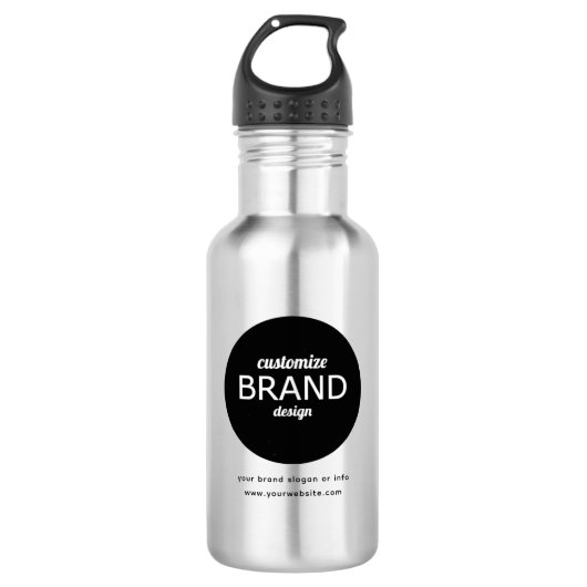 Personalisiertes Firmenlogo 18 oz Wasserflasche (Vorderseite)