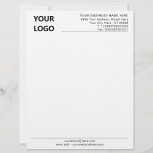 Personalisiertes Firmenlogo Briefbogen