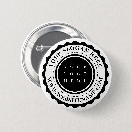 Personalisiertes Firmenlogo Button (Vorne & Hinten)