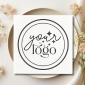 Personalisiertes Firmenlogo Cocktail Napkins Serviette