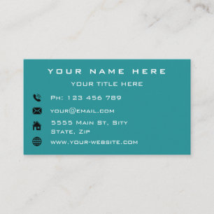 Personalisiertes Firmenlogo Farbe hinzufügen Visitenkarte