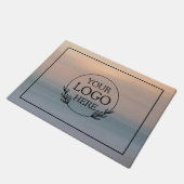 Personalisiertes Firmenlogo Fußmatte (Schrägansicht)