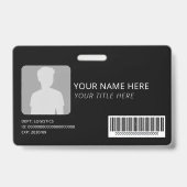Personalisiertes Firmenlogo Geschäft Ausweis (Rückseite)