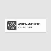 Personalisiertes Firmenlogo Geschäft Namensschild (Vorderseite)