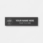 Personalisiertes Firmenlogo Geschäft Türschild (Vorderseite )