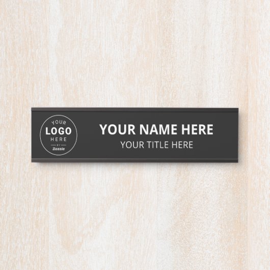 Personalisiertes Firmenlogo Geschäft Türschild (Vorderseite )