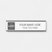 Personalisiertes Firmenlogo Geschäft Türschild (Vorderseite )