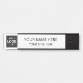 Personalisiertes Firmenlogo Geschäft Türschild (Vorderseite )