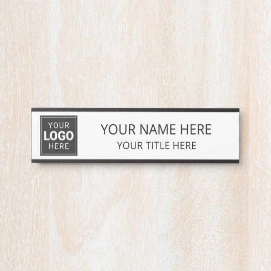 Personalisiertes Firmenlogo Geschäft Türschild (Vorderseite )