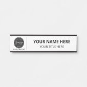 Personalisiertes Firmenlogo Geschäft Türschild (Vorderseite )
