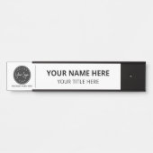 Personalisiertes Firmenlogo Geschäft Türschild (Vorderseite )