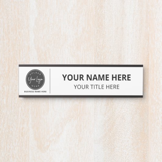 Personalisiertes Firmenlogo Geschäft Türschild (Vorderseite )