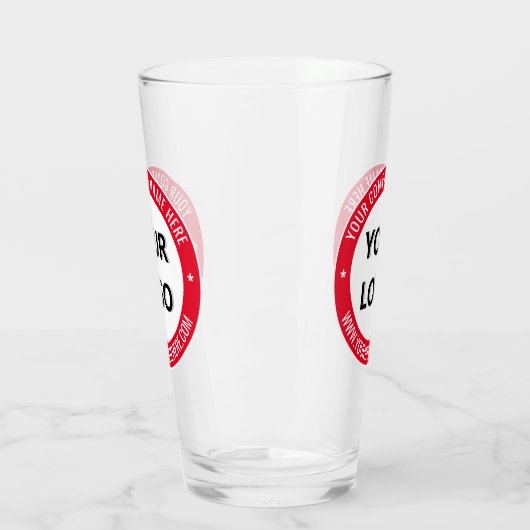 Personalisiertes Firmenlogo Glas (Links)