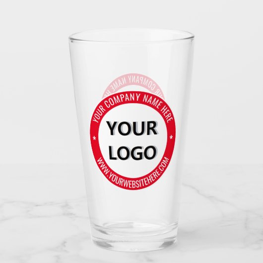 Personalisiertes Firmenlogo Glas (Vorderseite)