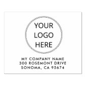 Personalisiertes Firmenlogo Gummistempel (Prägung)