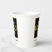 Personalisiertes Firmenlogo hier Werbung Pappbecher (Rechts)