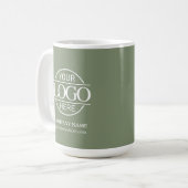 Personalisiertes Firmenlogo Individuelles Firmenge Kaffeetasse (Vorderseite Links)