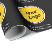 Personalisiertes Firmenlogo | Individuelles Gesch Geschenkpapier (Rolleneckpunkt)