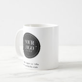 Personalisiertes Firmenlogo | Individuelles Gesch Kaffeetasse (Vorderseite Links)