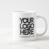 Personalisiertes Firmenlogo Jumbo-Tasse (Rechts)